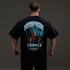 Vanquish DBS Goku SSGS Black Oversized T Shirt