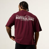 Vanquish Bodybuilding Oxblood Oversized Boxy T Shirt