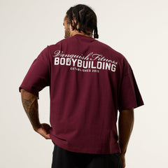 Vanquish Bodybuilding Oxblood Oversized Boxy T Shirt