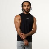 Vanquish Ultra Soft Black Oversized Sleeveless T Shirt