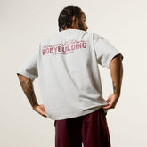 Vanquish Bodybuilding Grey Oversized Boxy T Shirt