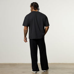 Vanquish Obsidian Black Bulldog Oversized Boxy T Shirt