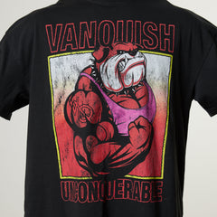 Vanquish Obsidian Black Bulldog Oversized Boxy T Shirt