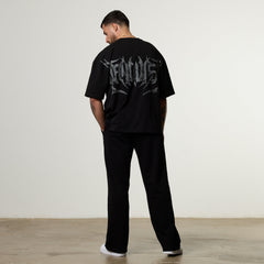 Vanquish Metal Black Boxy Oversized T Shirt