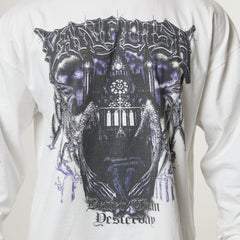 Vanquish Obsidian White Angel Oversized Boxy Long Sleeve T Shirt