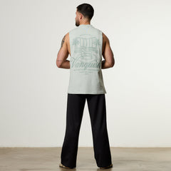 Vanquish Off Season Green Sleeveless T Shirt