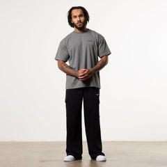 GRAFFITI STORM GREY OVERSIZED T SHIRT