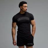 ACADEMY OUTLINE BLACK SLIM FIT T SHIRT