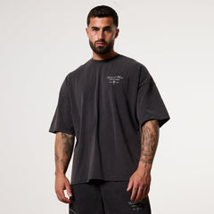 Vanquish Legacy Black Washed Oversized Boxy Tee