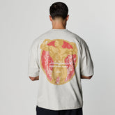 GOLDEN BOY ASH GREY BOXY OVERSIZED T SHIRT
