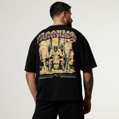 Vanquish Olympus Black King Midas Oversized Boxy T Shirt