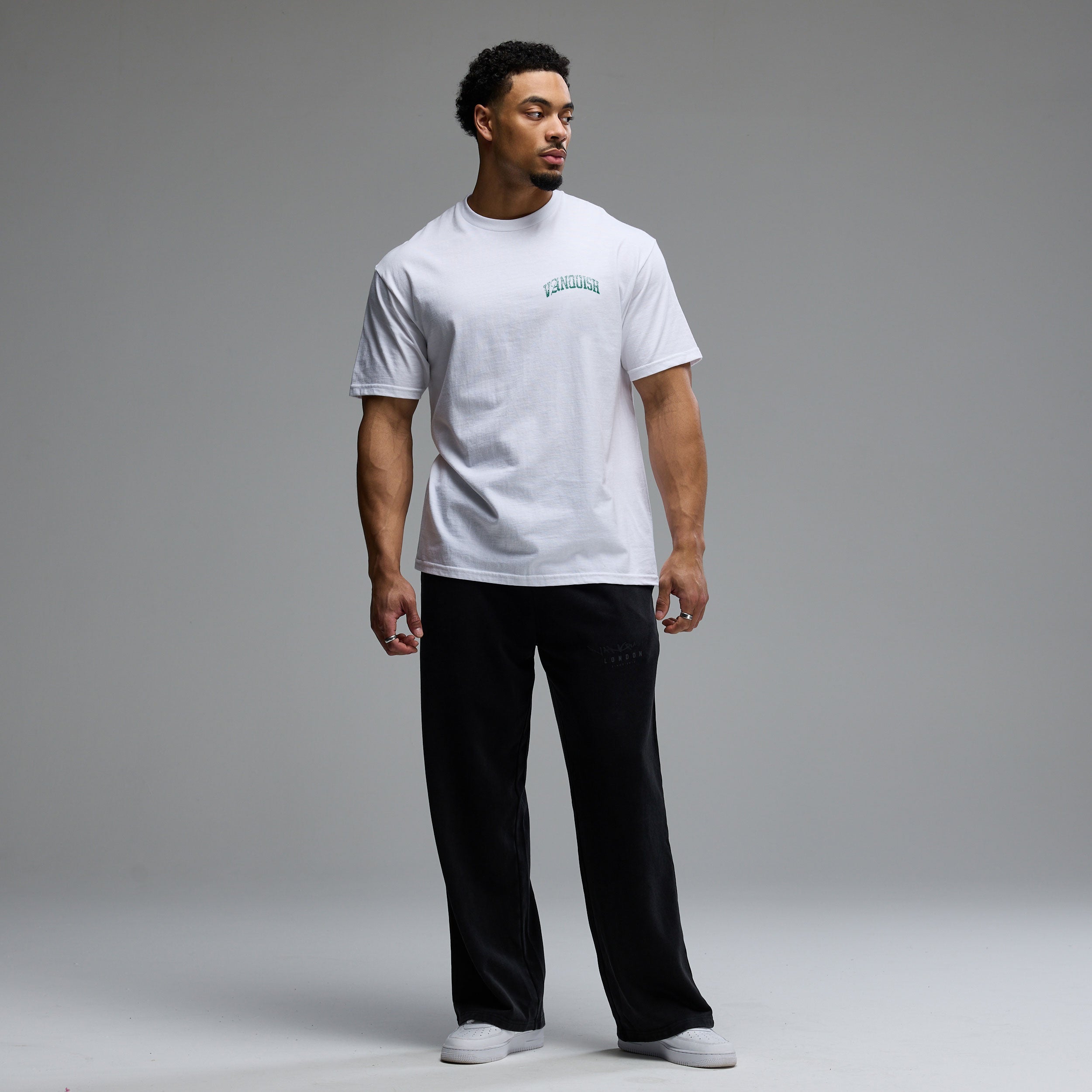 REVOLVE FADE WHITE GREEN OVERSIZED T SHIRT