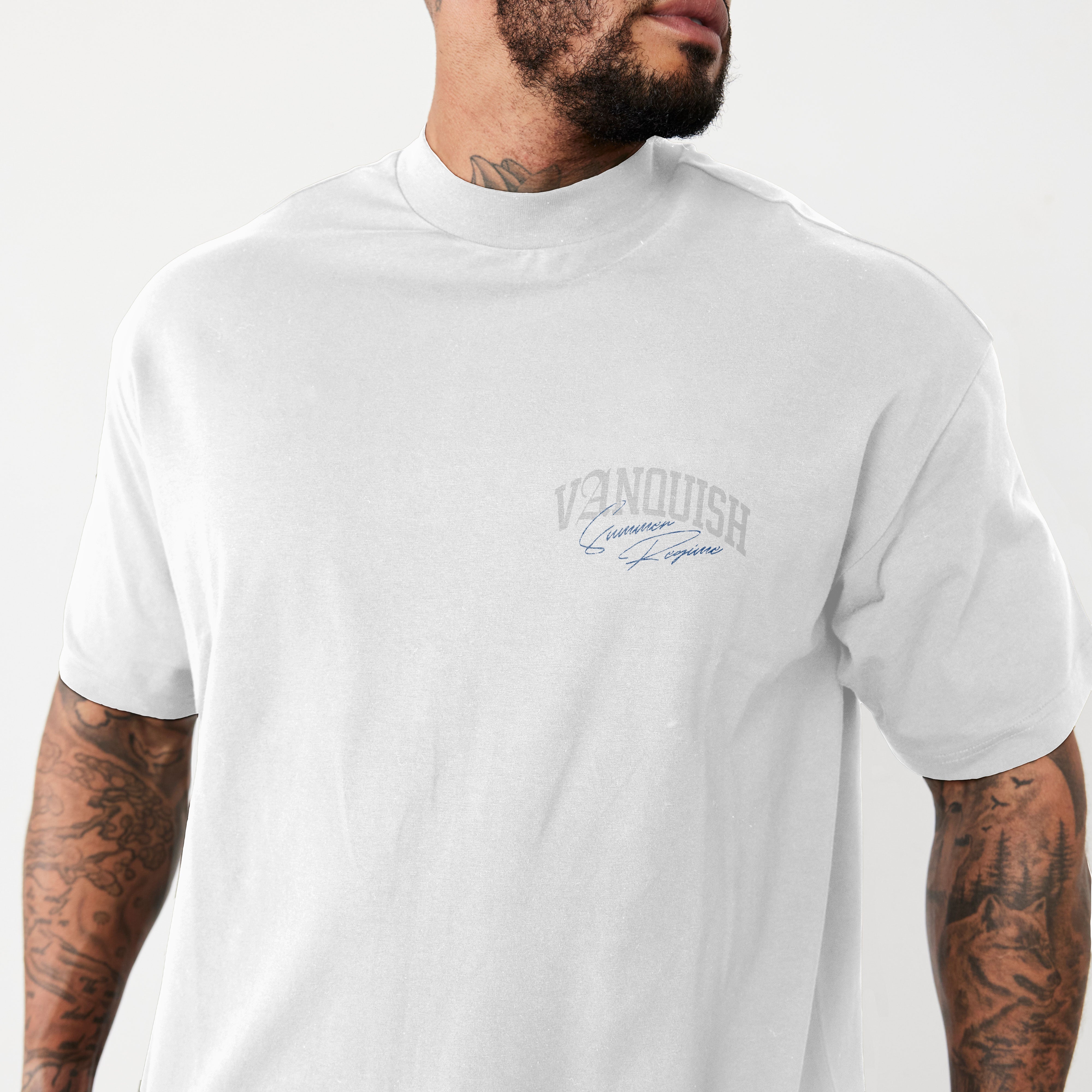 Vanquish Revolve Summer Regime White Oversized T Shirt