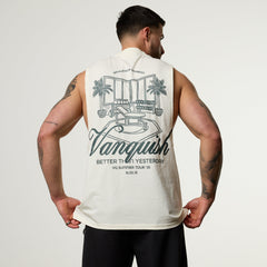 Vanquish Off Season Vintage White Sleeveless T Shirt