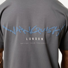 GRAFFITI STORM GREY OVERSIZED T SHIRT