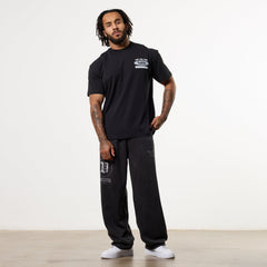 POWERLINE BLACK OVERSIZED T-SHIRT