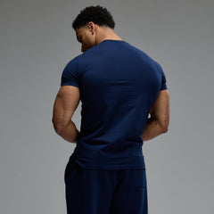 Vanquish Essential Navy Slim Fit Short Sleeve T Shirt