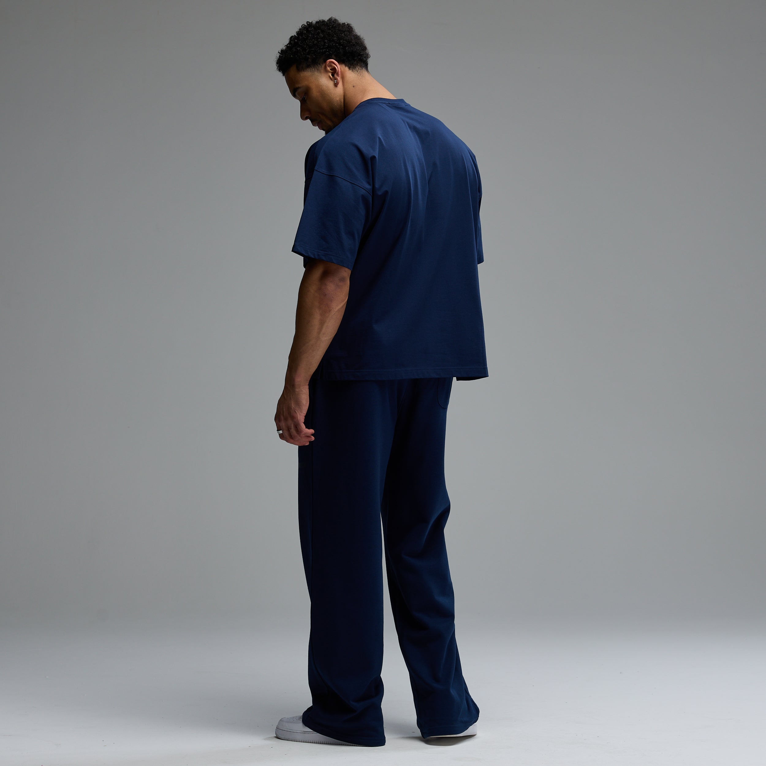 Vanquish Essential V2 Navy Oversized Boxy T Shirt