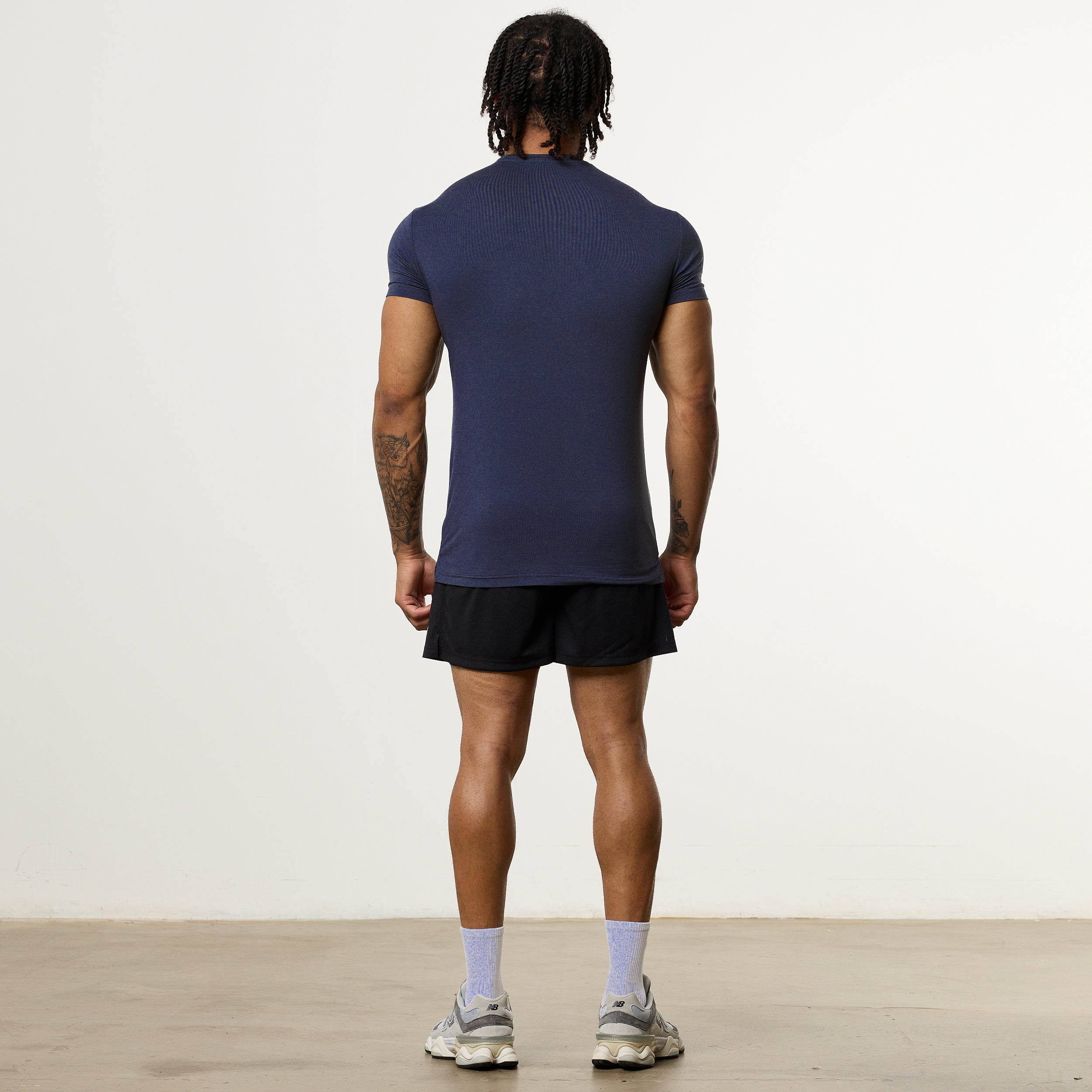 Vanquish Ultra Soft Navy Blue Slim Fit T Shirt