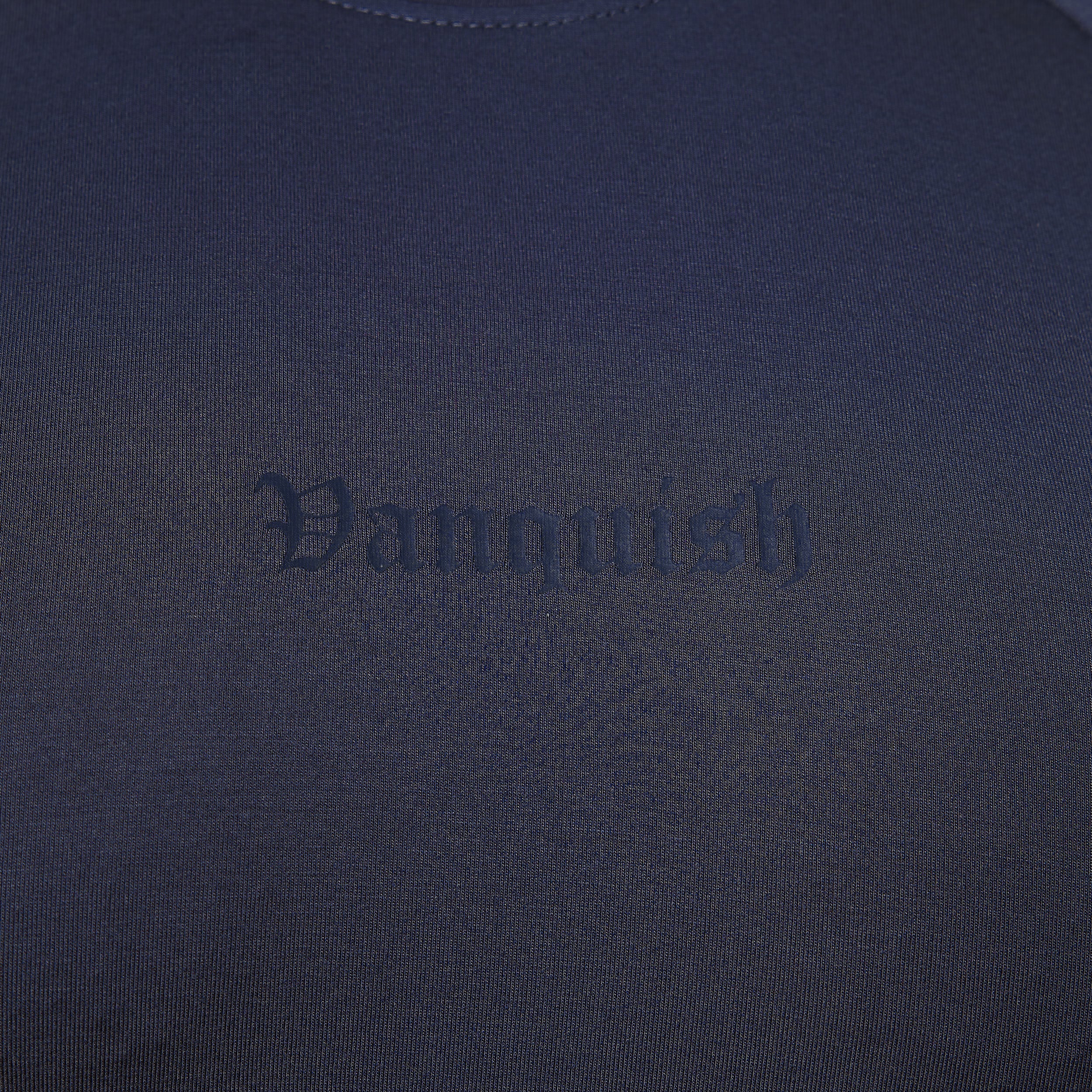 Vanquish Ultra Soft Navy Blue Oversized Sleeveless T Shirt