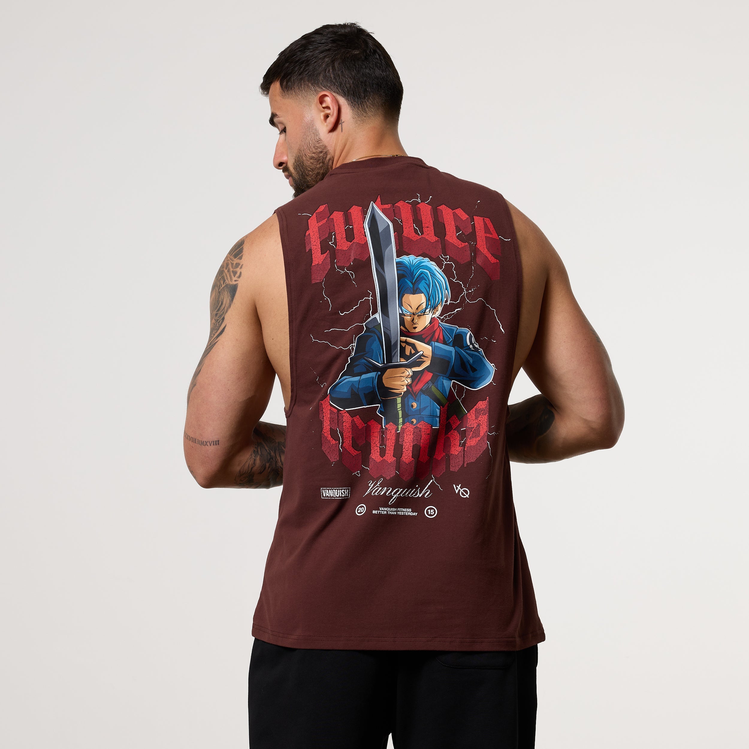 Vanquish DBS Trunks Brown Sleeveless T-Shirt