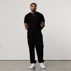 MONOGRAM RIB BLACK SLIM FIT T SHIRT