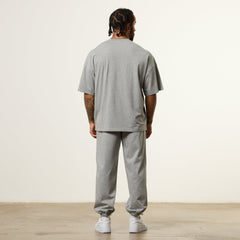 Vanquish Essential V2 Grey Melange Oversized Boxy T Shirt